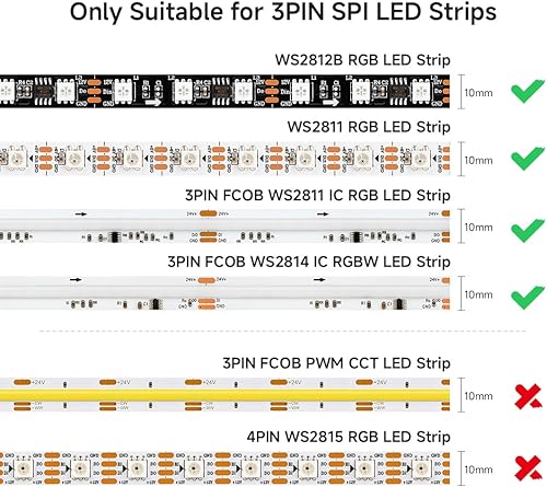 Miniatura 9 de BTF-LIGHTING 20 pares de conectores JST SM 3 pines para WS2812B WS2811 WS2812 WS2814 SK6812 FOCB CCT tira LED hembra macho 5.9 in 22awg alambre