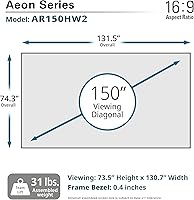 Vista 7 de Elite Screens - Serie Aeon Material CineWhite.