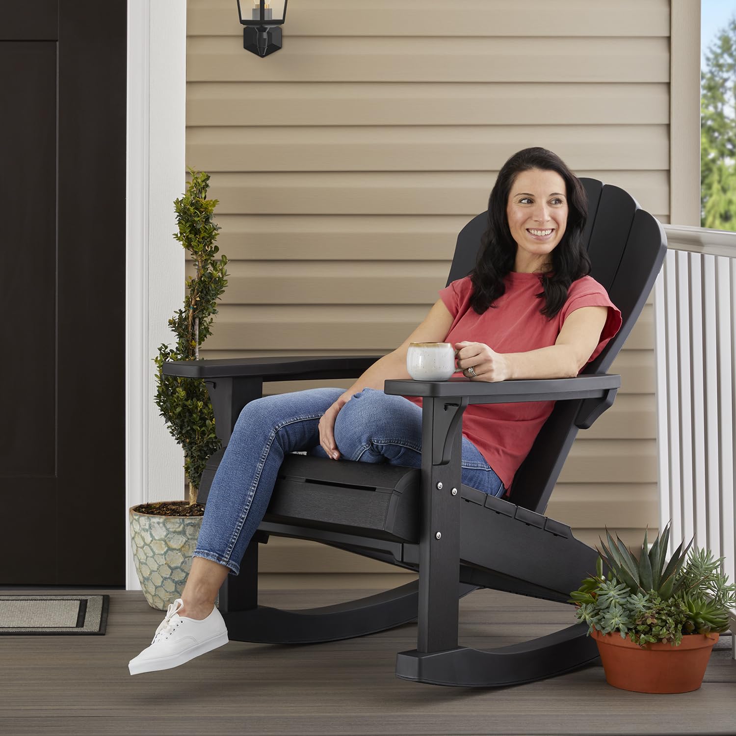 Keter Everest Adirondack Rocker - Graphite