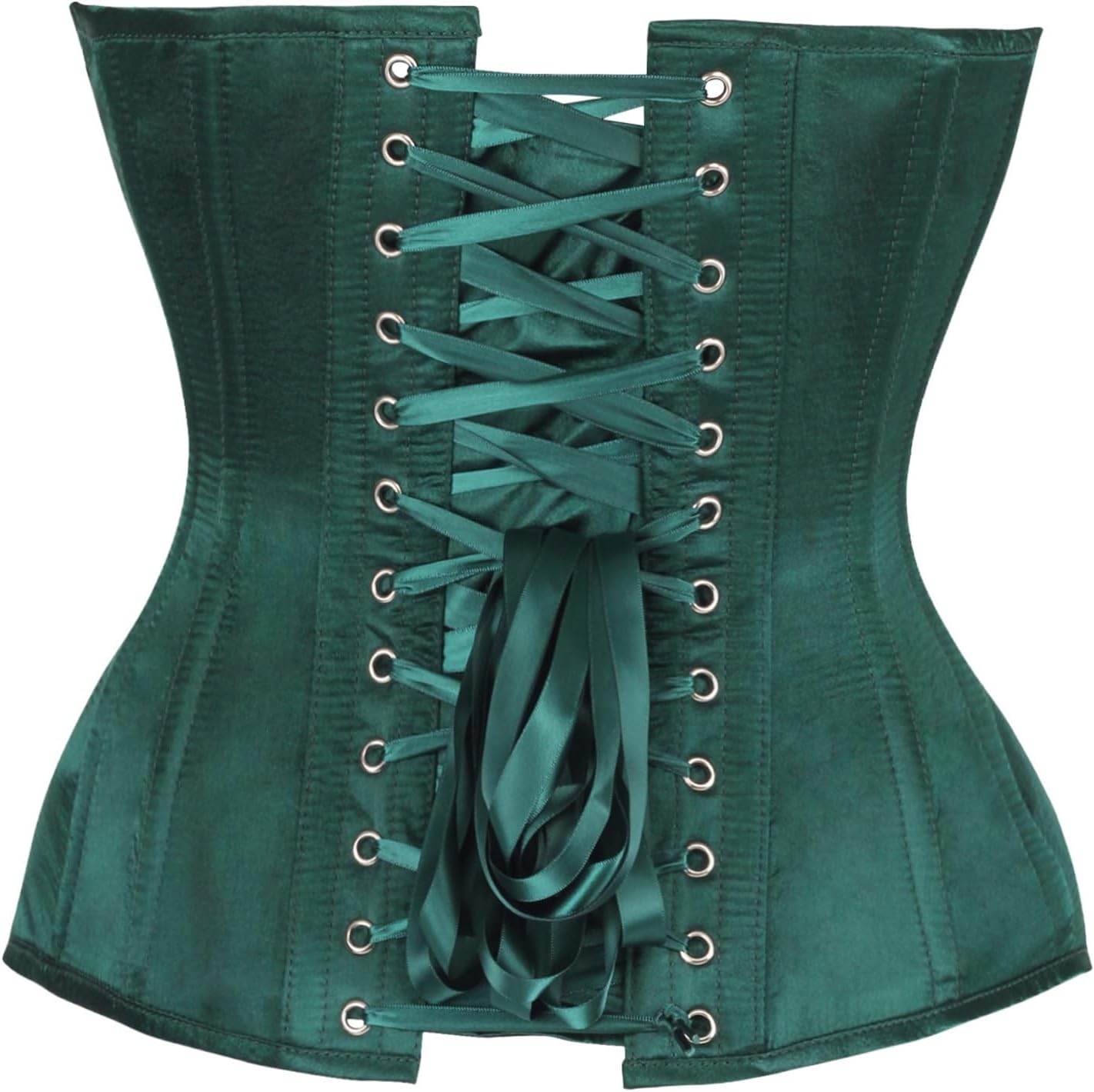 Daisy Corsets Satin Overbust Corset Top for Women. Lingerie, Bustier, and Plus Size. Steel Boned Cincher - Zipper and Lacing