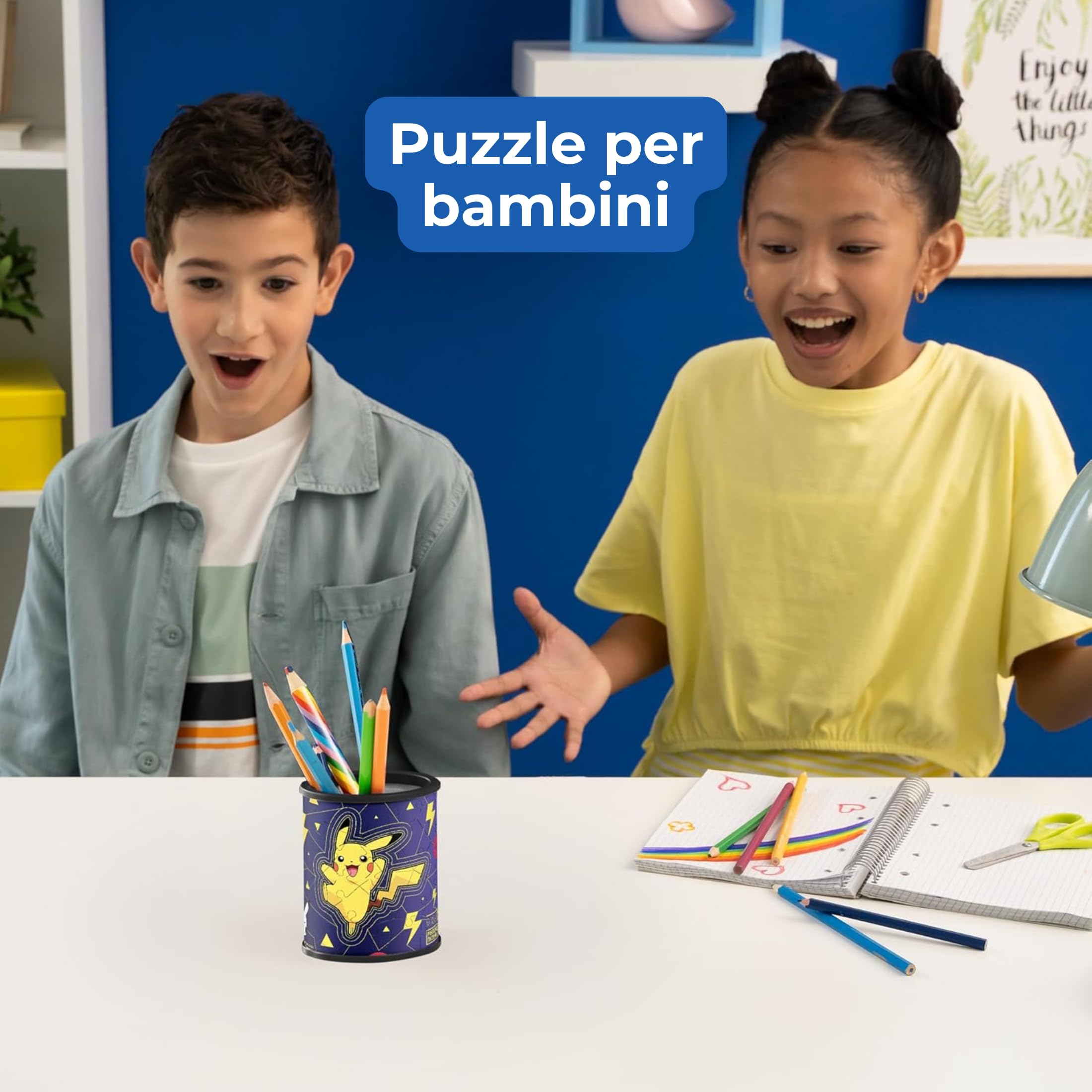Ravensburger Pokemon Puzzle 3D Portapenne 57 Pezzi Regalo Bambino 6 Anni Gioco Gadget Pikachu