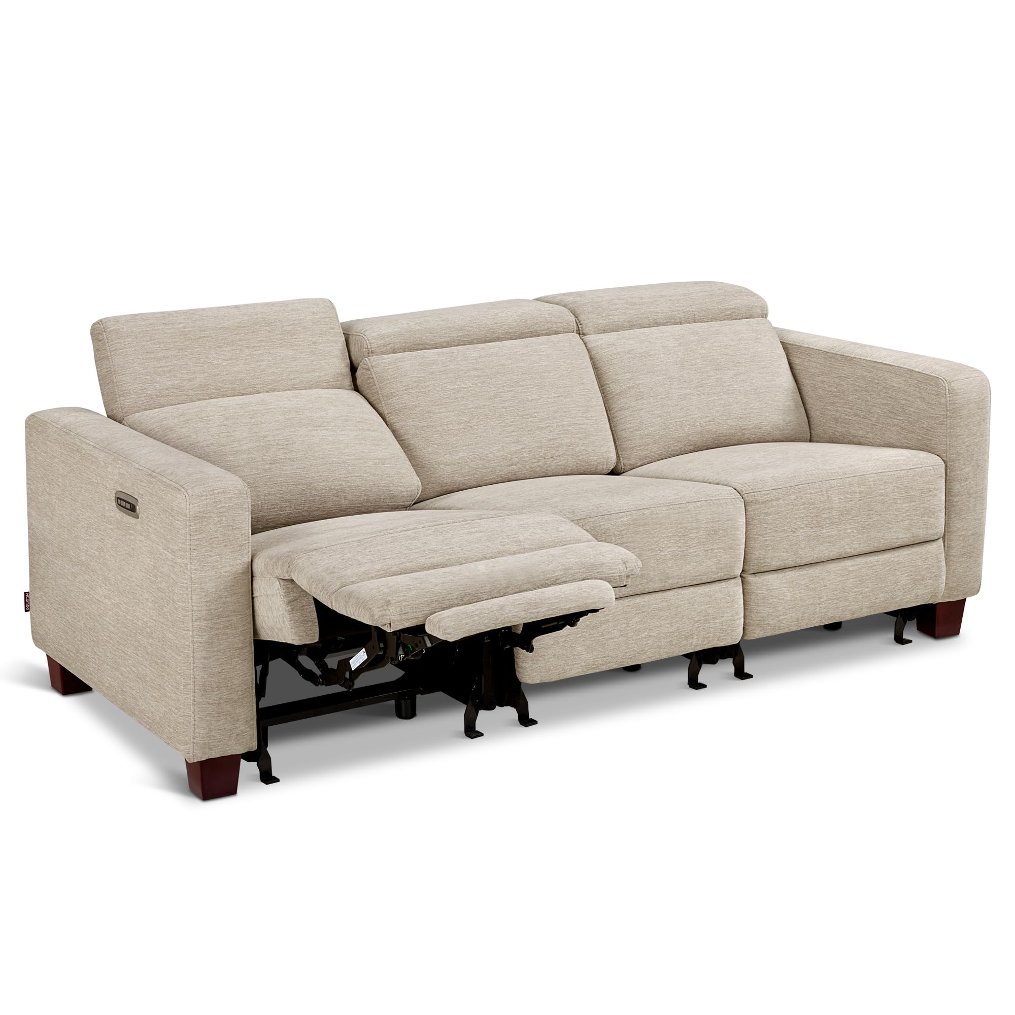 MCombo 88.6 inch Wall Hugger Power Recliner Sofa Beige