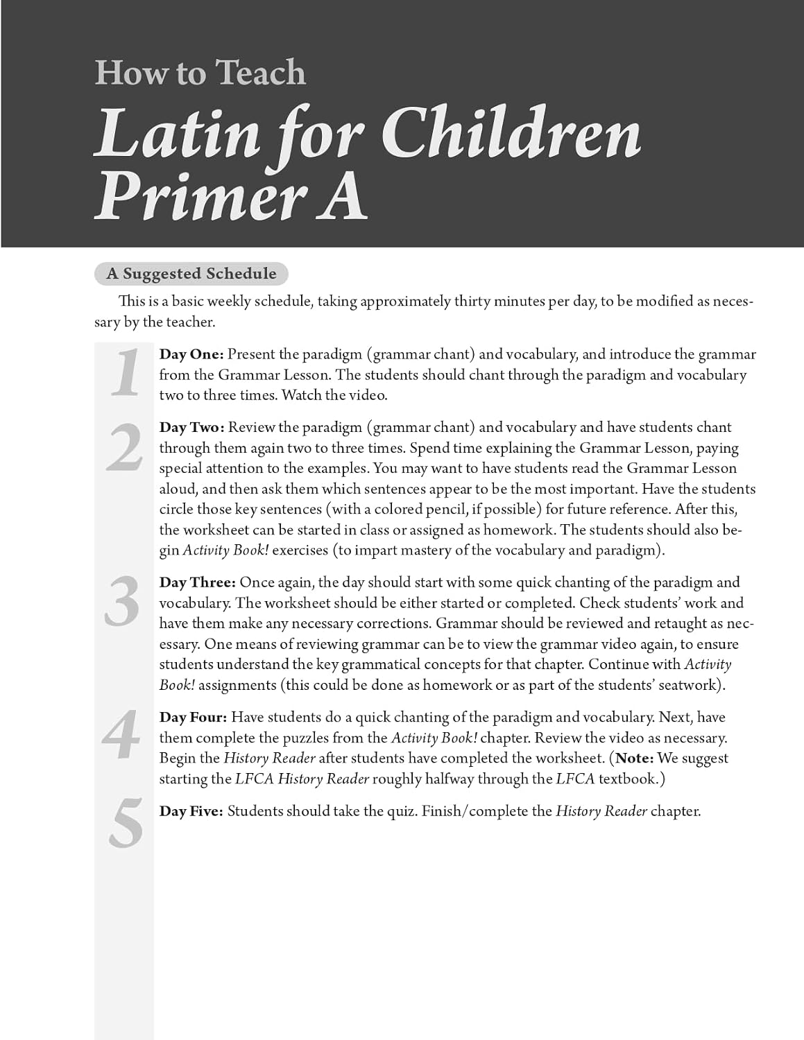 Latin for Children, Primer A Key (Latin for Children) (English and French Edition)