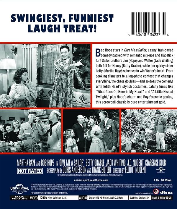 Give Me a Sailor [Blu-ray] by UNIVERSAL - Used condition - Image 2