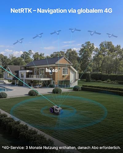 ANTHBOT Robot Lawnmower M5, 500-700㎡, 150㎡/h, NetRTK + 4G, Automatic Mapping, Double Vision AI, Multi-Zone Management, APP Control, 3-7 cm Cutting Height Adjustment - 5