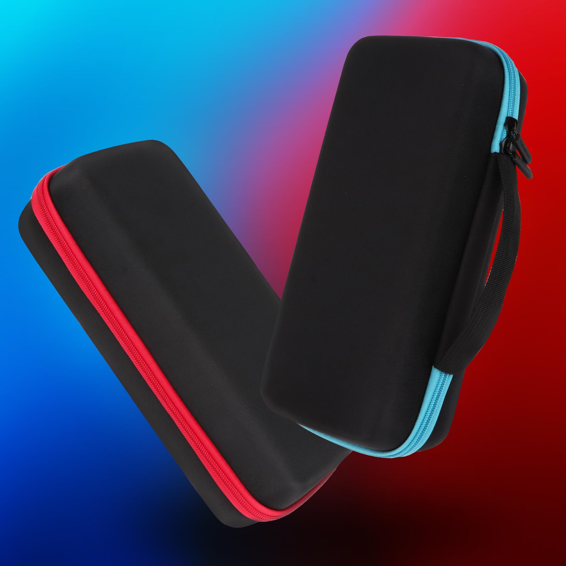Lebakort Dur Étui Housse Cas Compatible avec Nintendo Switch 2 (Noir + Rouge)