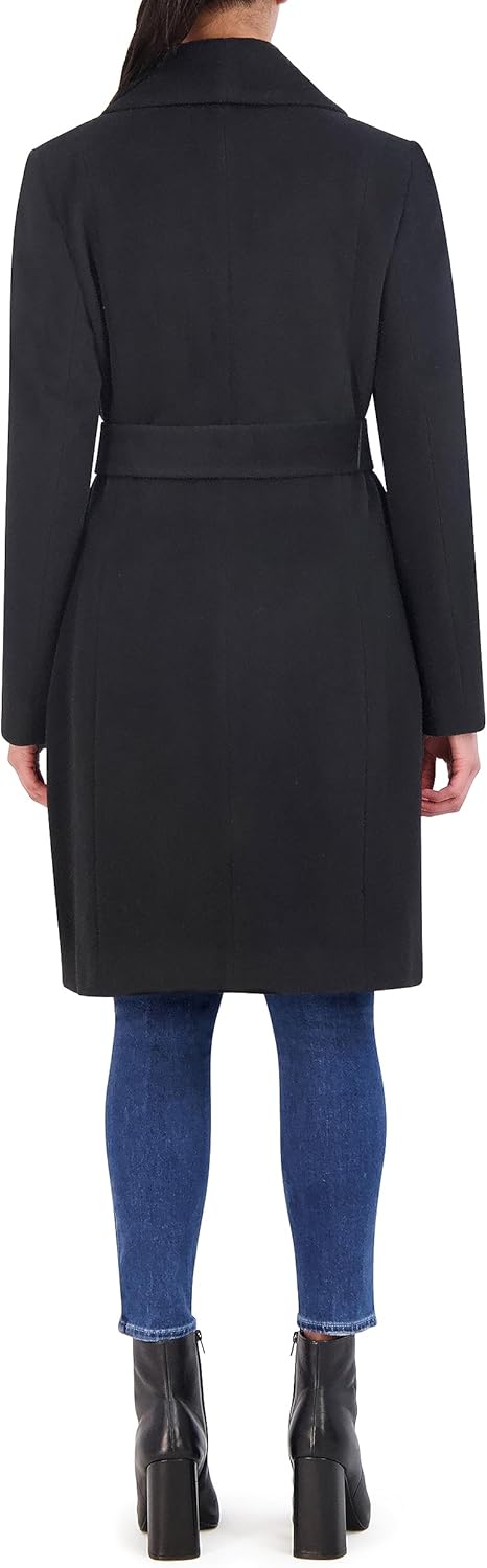 Cole Haan womens Alpaca Wrap Coat - Image 3