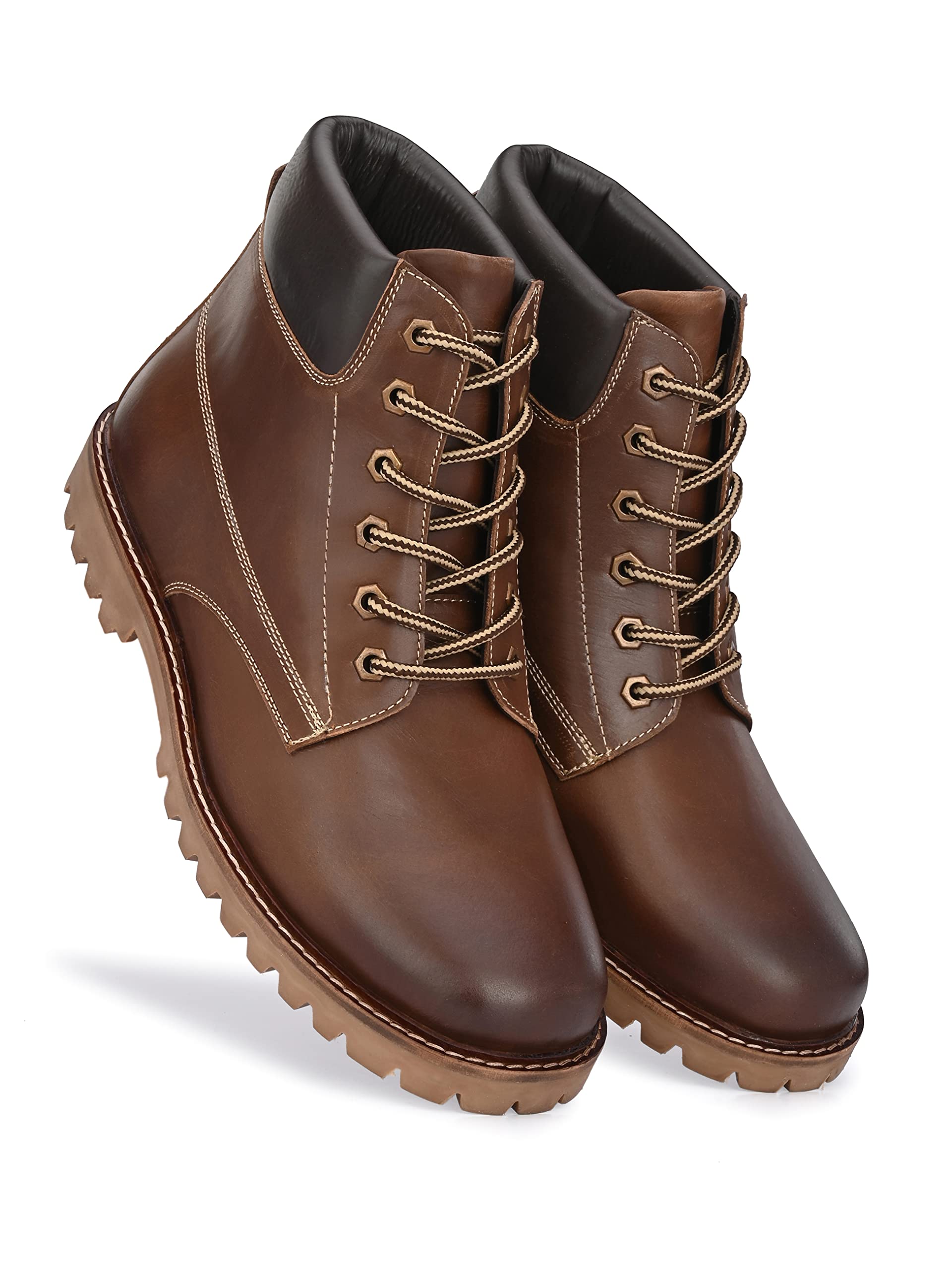 Harrytech London Mens Full Leather Classic Fashion Boots for Bikers Riders Trekking | Ankle Height | All day wear -Brown[10uk] (B0BTHMGPVG) Amazon Price History, Amazon Price Tracker