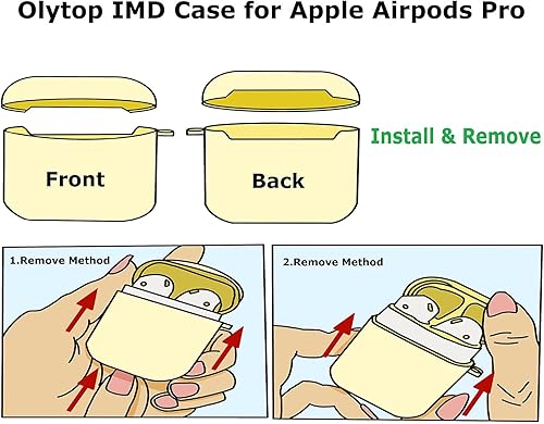 Miniatura 7 de Funda para Airpods Pro de 21 generación Marble 201920222023, bonita funda protectora impresa de piel dura para mujeres y niñas para Apple iPod Pro