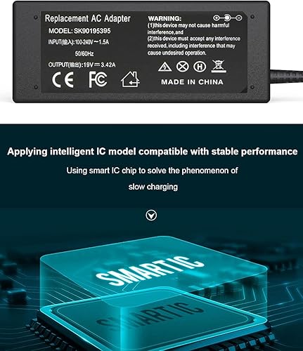 Miniatura 4 de Adaptador de CA de 90 W compatible con Sony Vaio Laptop Charger 19.5V, PCG-71913l, compatible con Sony Vaio Charger AC Adapter Cable de alimentación