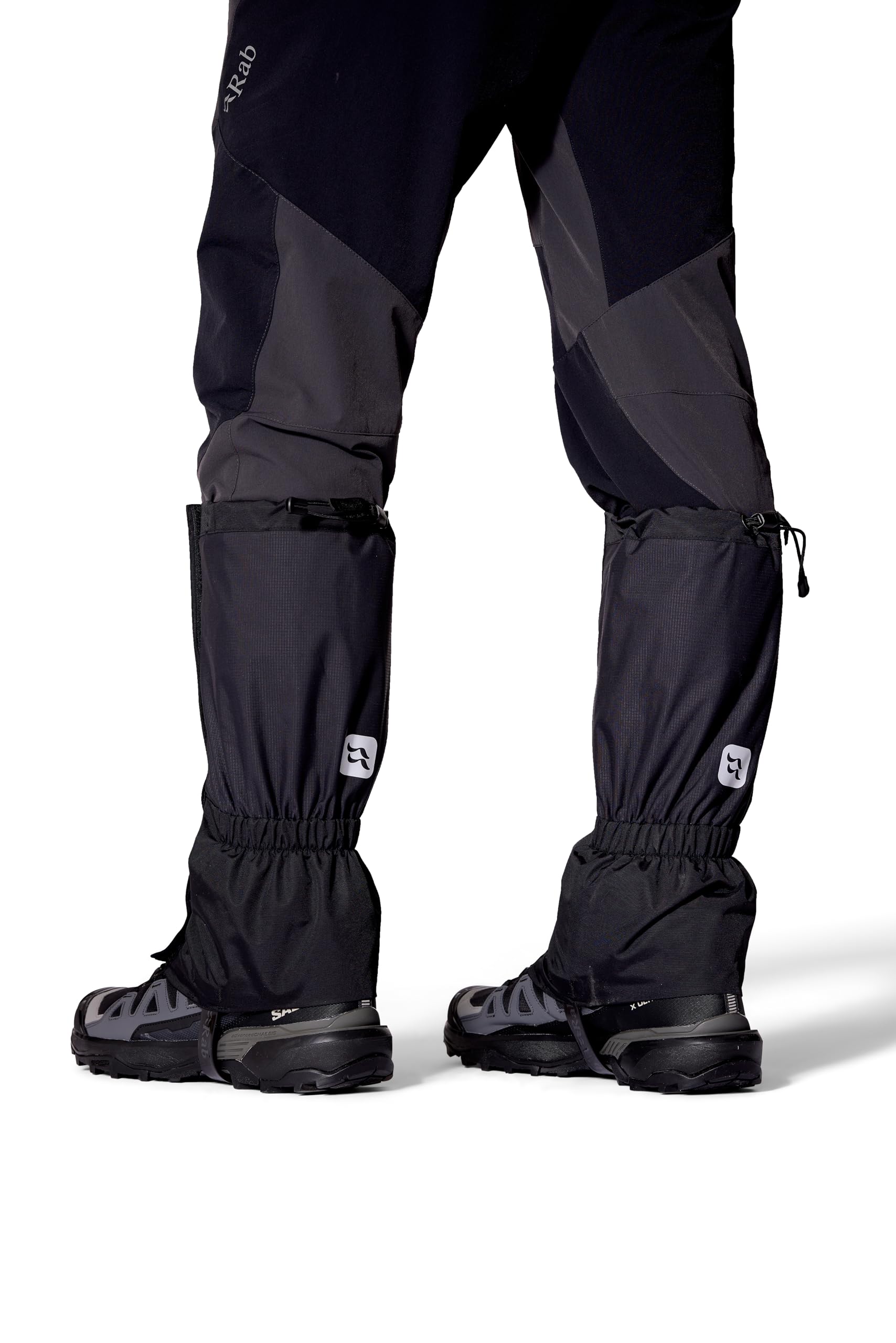 Rab Guêtre Trek pour homme – Guêtre imperméable pour la randonnée et l'alpinisme – Noir – Medium