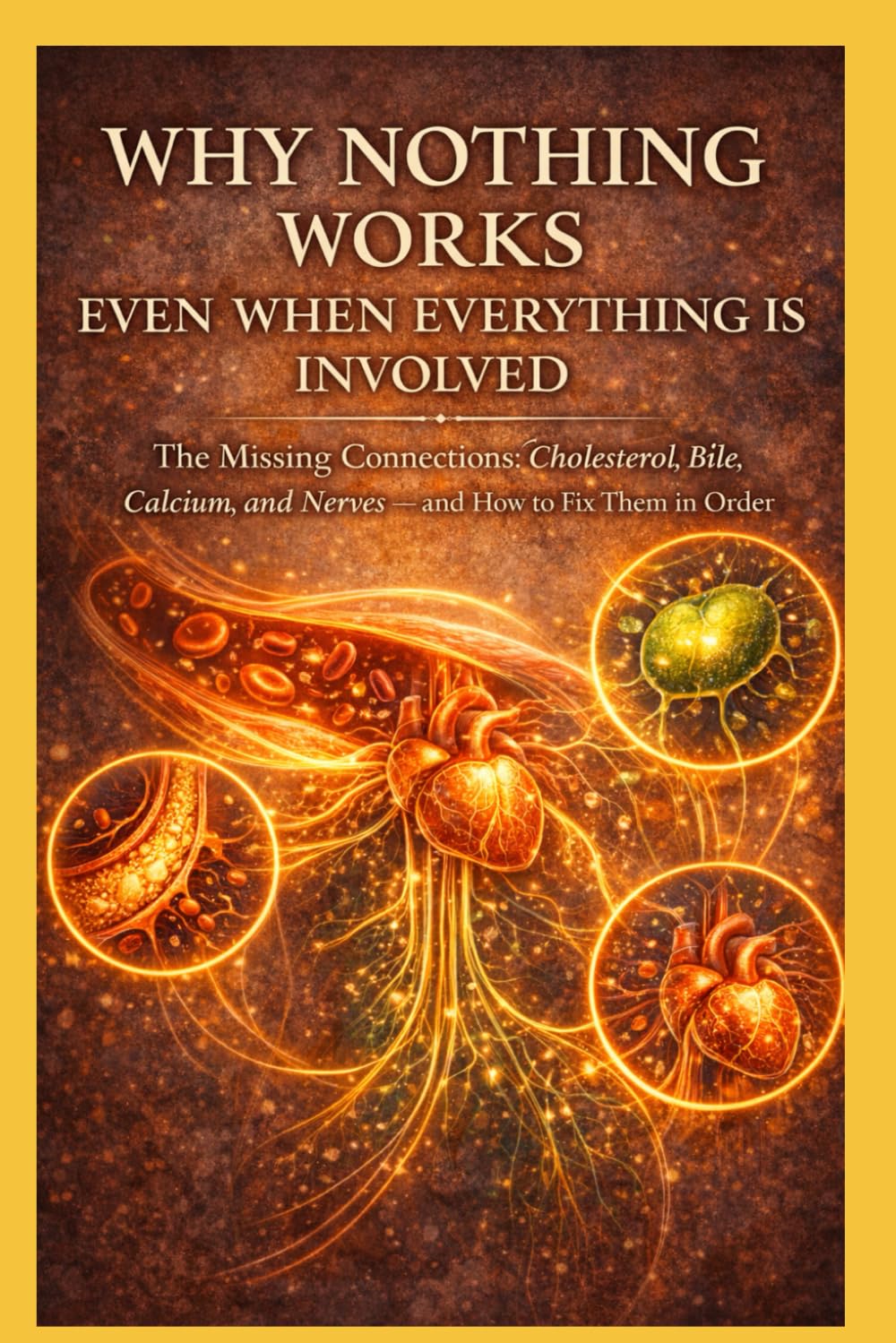 **WHY NOTHING WORKS EVEN WHEN EVERYTHING IS INVOLVED**: The Missing Connections: Cholesterol, Bile, Calcium, and Nerves — and How to Fix Them in Order