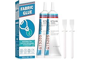 Cloth repair sew glue 50ml,Fabric Glue Strong Permanent Adhesive Clear Glue Flexible Liquid Stitch