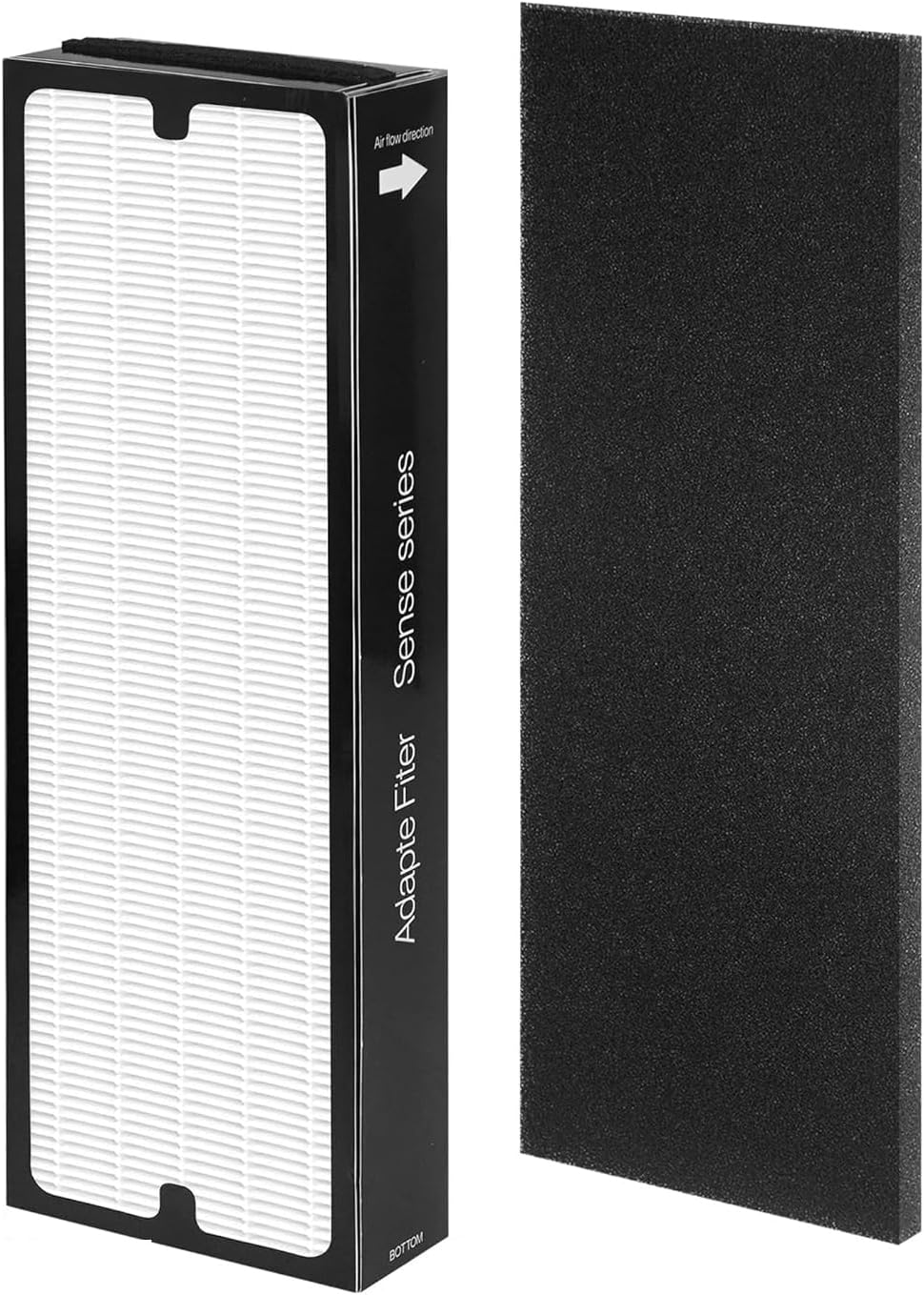 Air Filter Replacement Compatible with Blueair Sense Sense+ Air Purifiers, with 1 HEPA Filters and 1 Activated Carbon Pre Filters (1Pack)