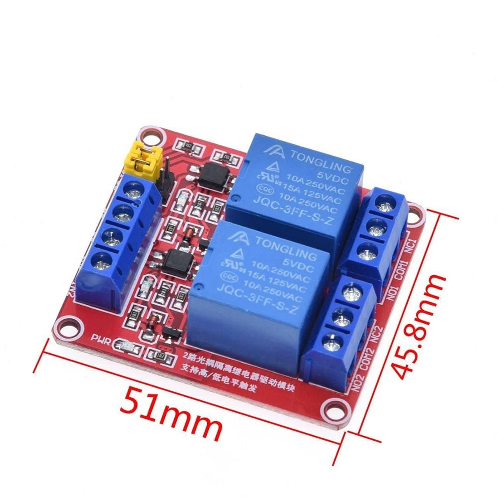 Module de Relais 1 2 4 6 8 canaux 5V 12V, Bouclier Carte avec Support optocoupleur, déclencheur Niveau Haut et Bas pour