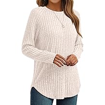 Womens Long Sleeve Shirts Fall Fashion Tops Blouses Dressy Sweaters Tunic Winter Clothes Casual Outfits