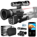 Digital Night Vision Scope for Rifles with APP Connection, Save Photos & Videos, 1313FT Night Vision Monocular for Hunting, IR Focus Adjustable, with 850nm IR Illuminator, Red Dot, 4X Optical Zoom