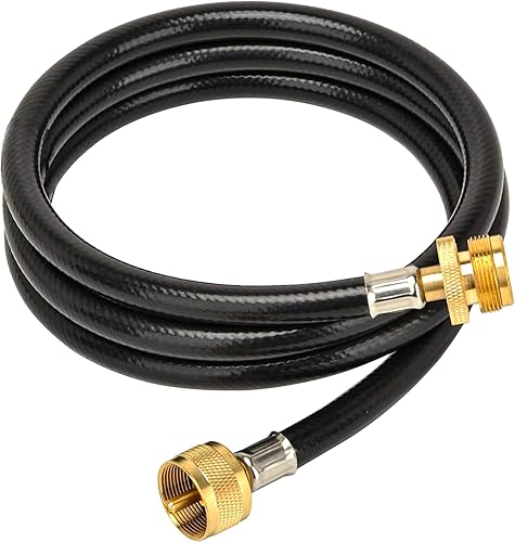 only fire - Manguera de extensión de antorcha de propano de 5 pies para distribución de árbol de propano, ensamblaje de poste de árbol de propano de