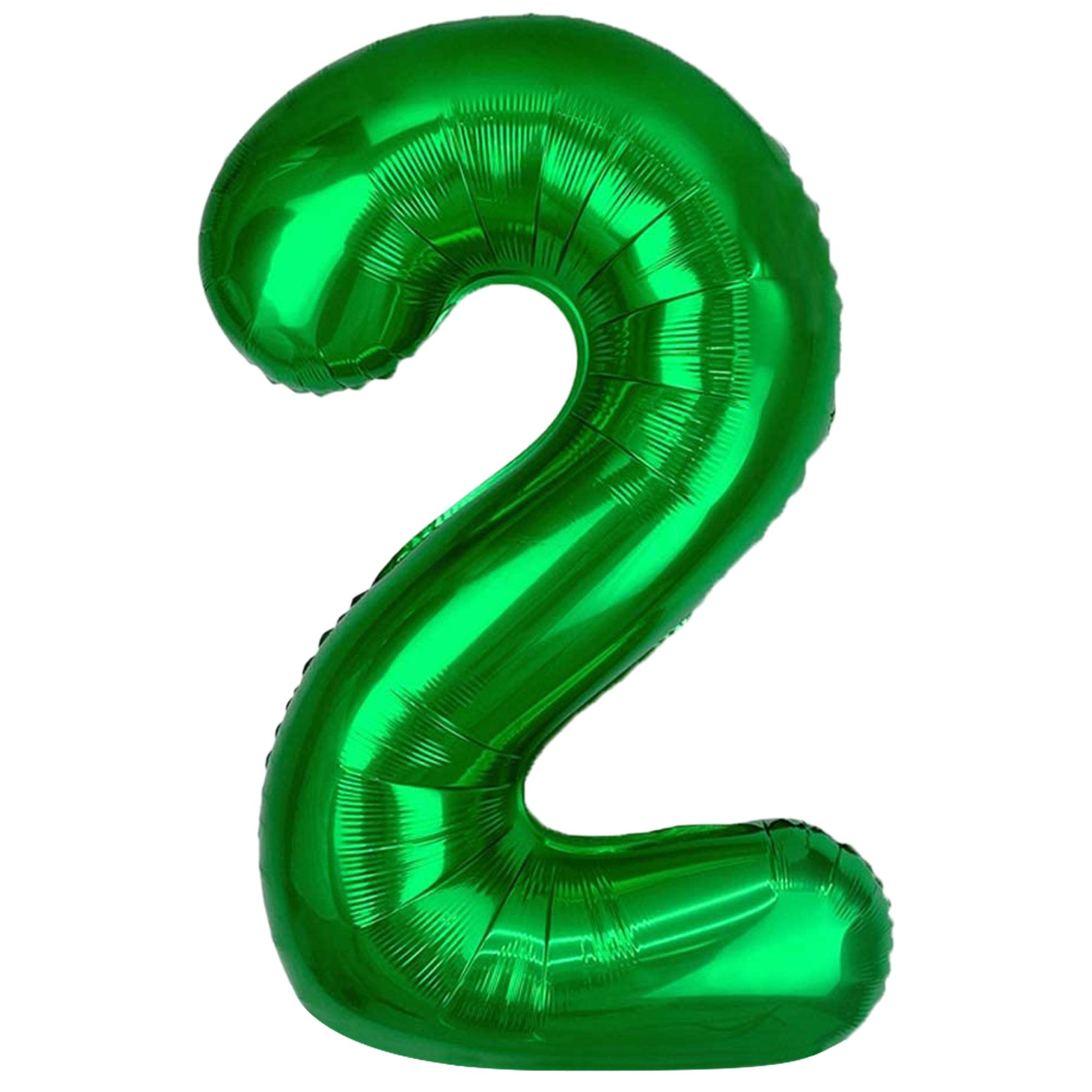 KatchOn, Green 2 Balloon Number - 40 Inch | Green Number 2 Balloons for Two Rex Birthday Decorations Boy | Two Balloon | 2 Year Old Balloons for Dinosaur Party Decorations 2 Year Old Boy
