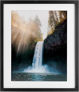 'Cascading Waterfall Magic'| Framed Print Under Glass