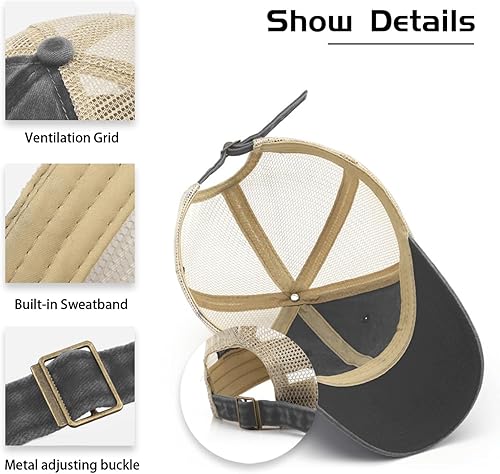 Miniatura 9 de Sombrero de papá Bourbon is a Vegetable 51% Corn by Law Trucker Hat Men Trendy Mesh Hats for Summer