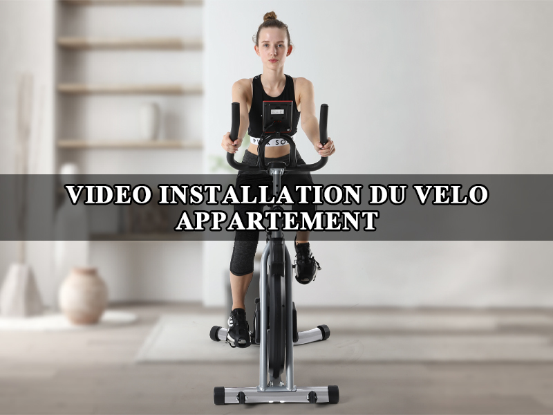Vélo D'Appartement ISE SY-7020 - Volant 8 Kg - Résistance Frein Urgence - Écran LCD Cardio - Siège Réglable 6 Niveaux - Silencieux