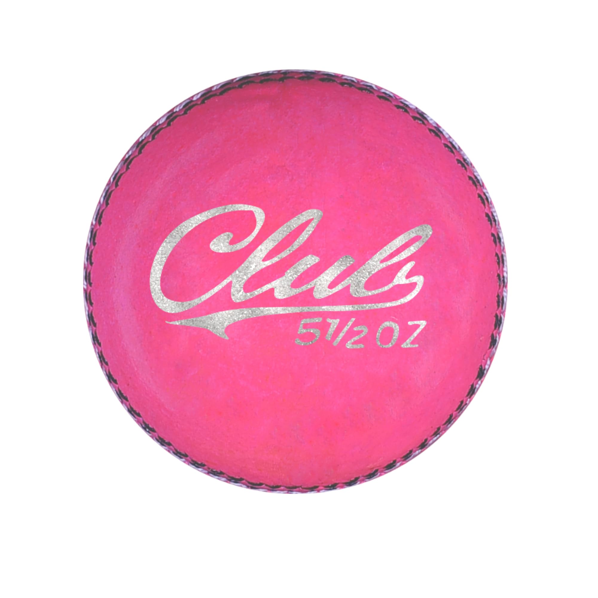 ND Sports Premium Leather Cricket Balls - Grade-A Match Ball for Professional & Practice Club Cricket - Hand-Stitched (1-Pink, Senior)