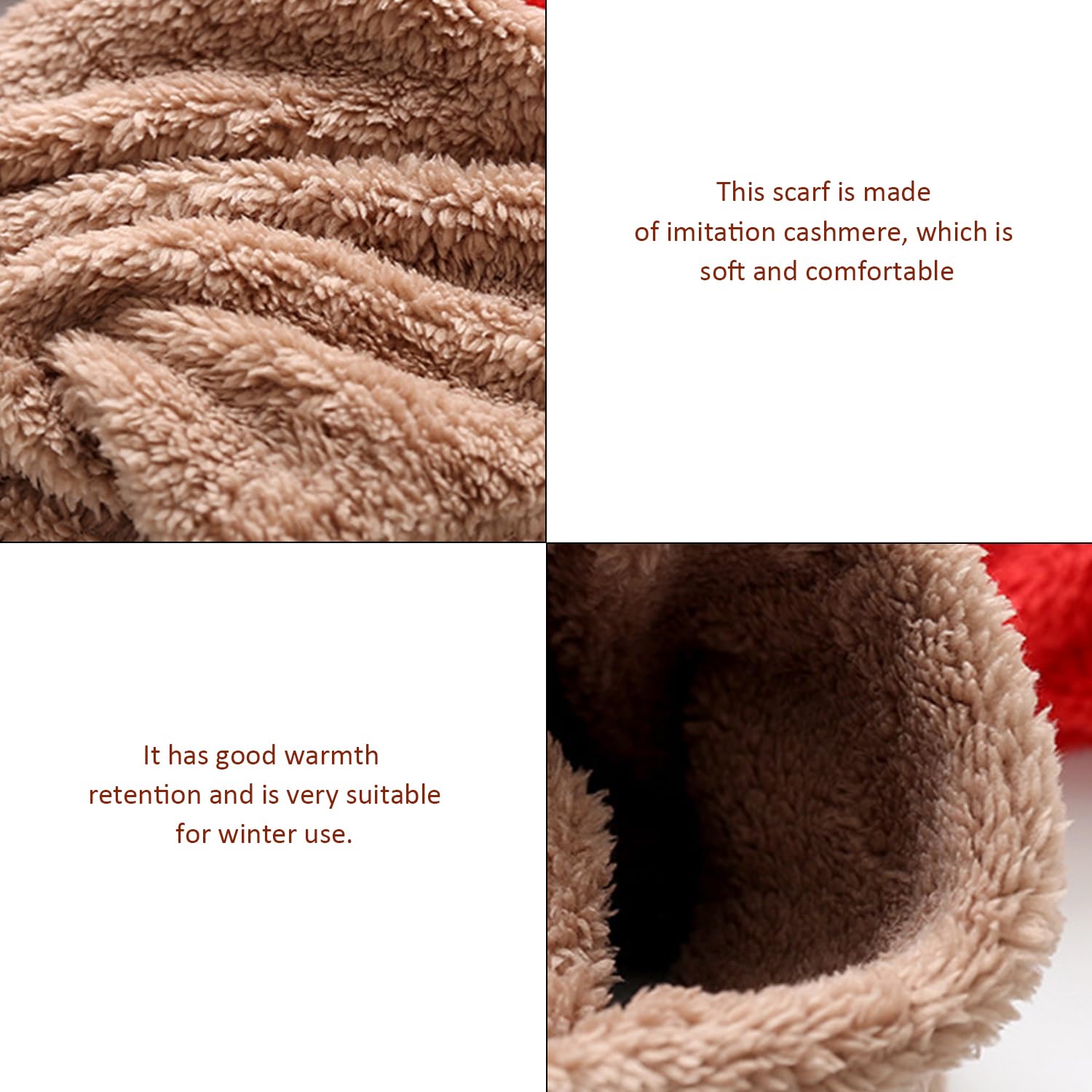 3 Uds Pañuelos De Felpa, Pañuelo Cálido Para Niños, Pañuelo A Prueba De Viento, Productos De Protección Contra El Frío De Invierno Para Niños