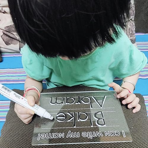 Miniatura 3 de Personalized Name Tracing Board Custom Trace Dry Erase Board Reusable Washable Board Preschool Learning Education Supplies Tracing Board for Kids