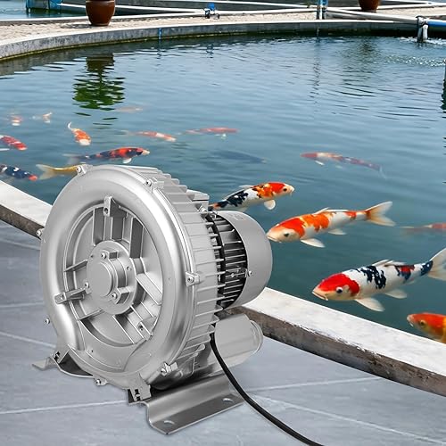 VILLCASE Pump Blower for Saltwater Aquarium Fish Tank Blower Aquarium Pump Silver