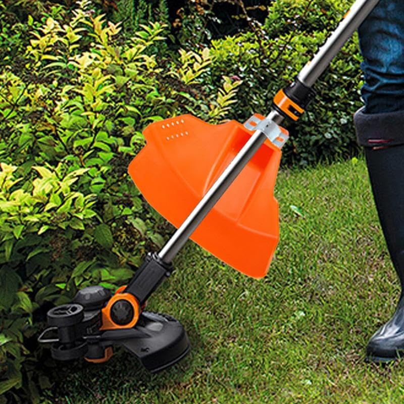 Protector de césped para desbrozadora que soluciona destrozos en raíces de flores 5