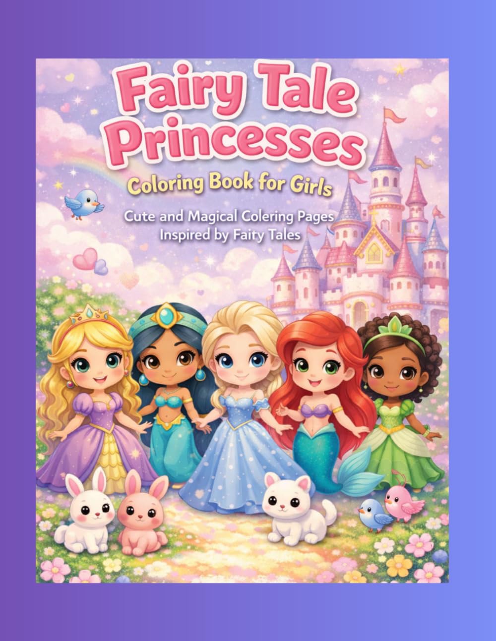 Fairy Tale Princesses: Coloring book for girls