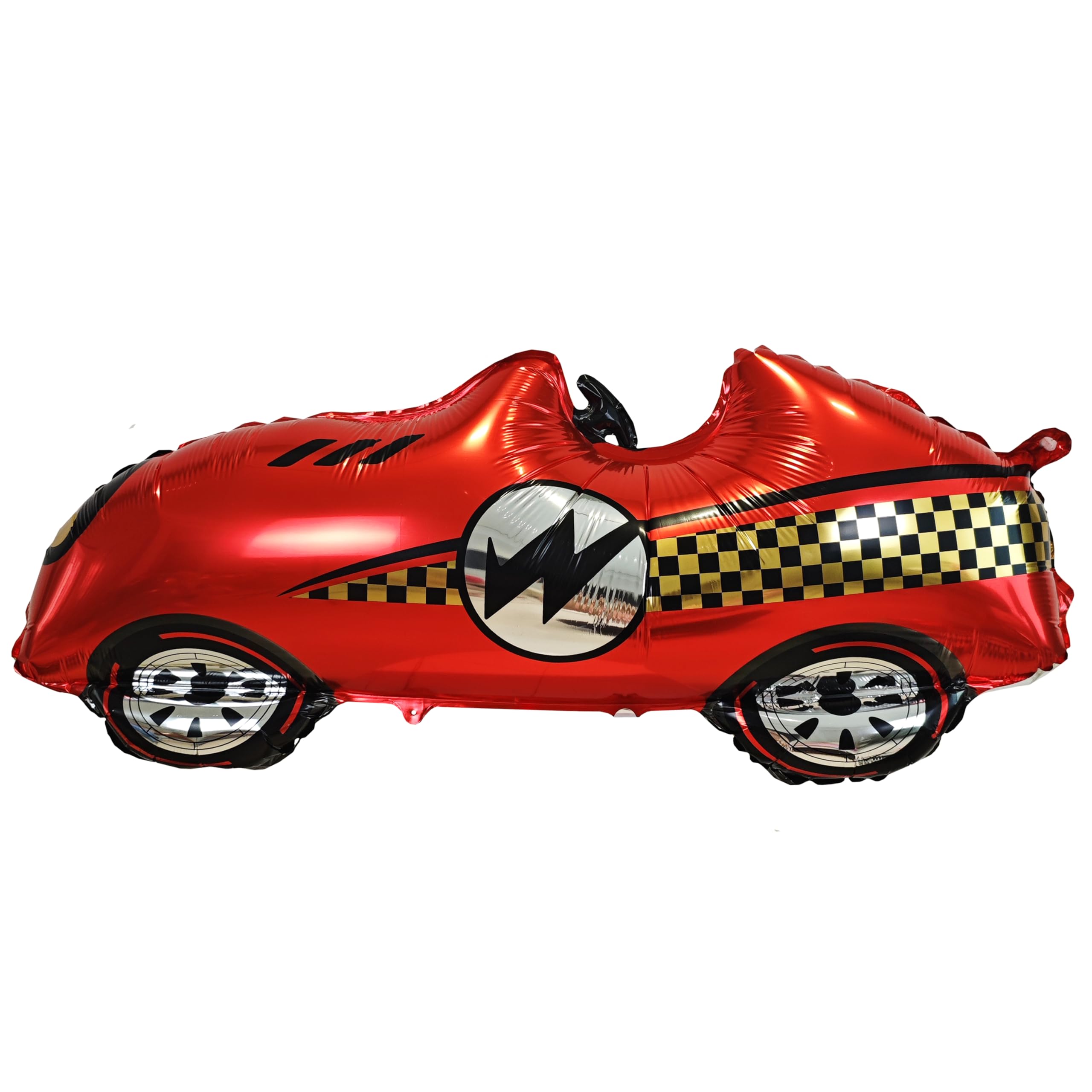 3D Self Standing Race Car Tire Foil Balloon Red Car Balloons For Birthday Boy Race Themed Party Baby Shower Decorations Supplies