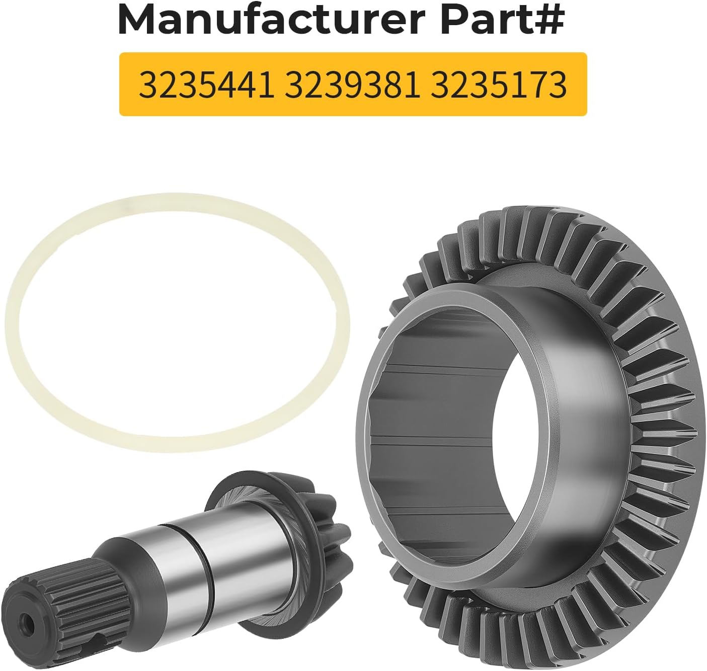 M MATI Front Differential Gear Ring & Pinion For Polaris RZR 570 800 900 Ranger 570 900 Crew 1000 Diese-l Sportsman ACE 325 570 1000 B-rutus HD Hdpto 2011-2025 3235441 3239381 3235173