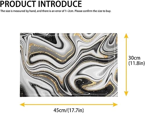 Miniatura 5 de NETILGEN Manteles de mesa lavables resistentes al calor con textura de PVC para mesa de comedor para el hogar al aire libre, decoración de fiestas,