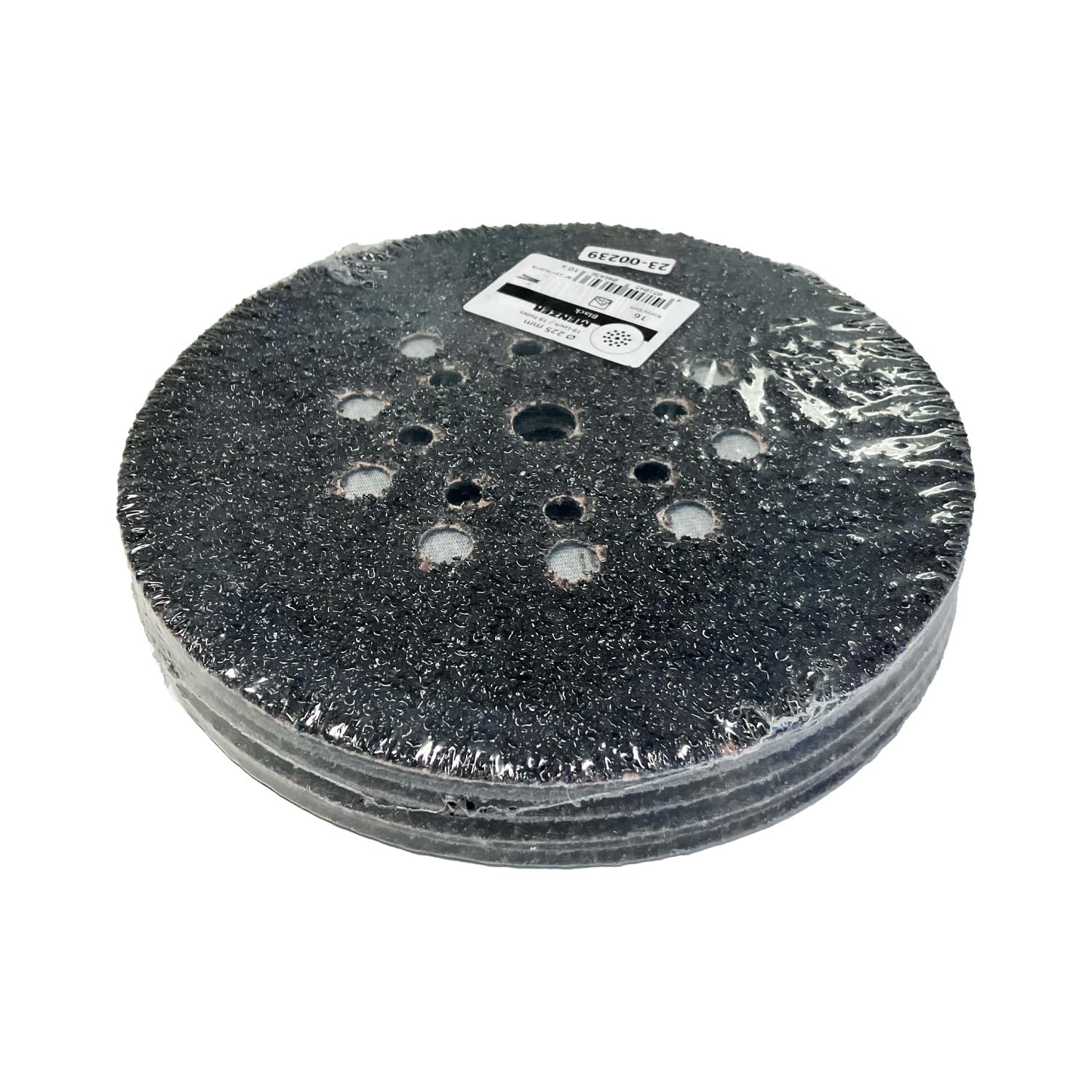 10x Klett Schleifscheibe K16-225 mm schwarz mit einer Kombilochung und einer extra-groben Körnung von 16