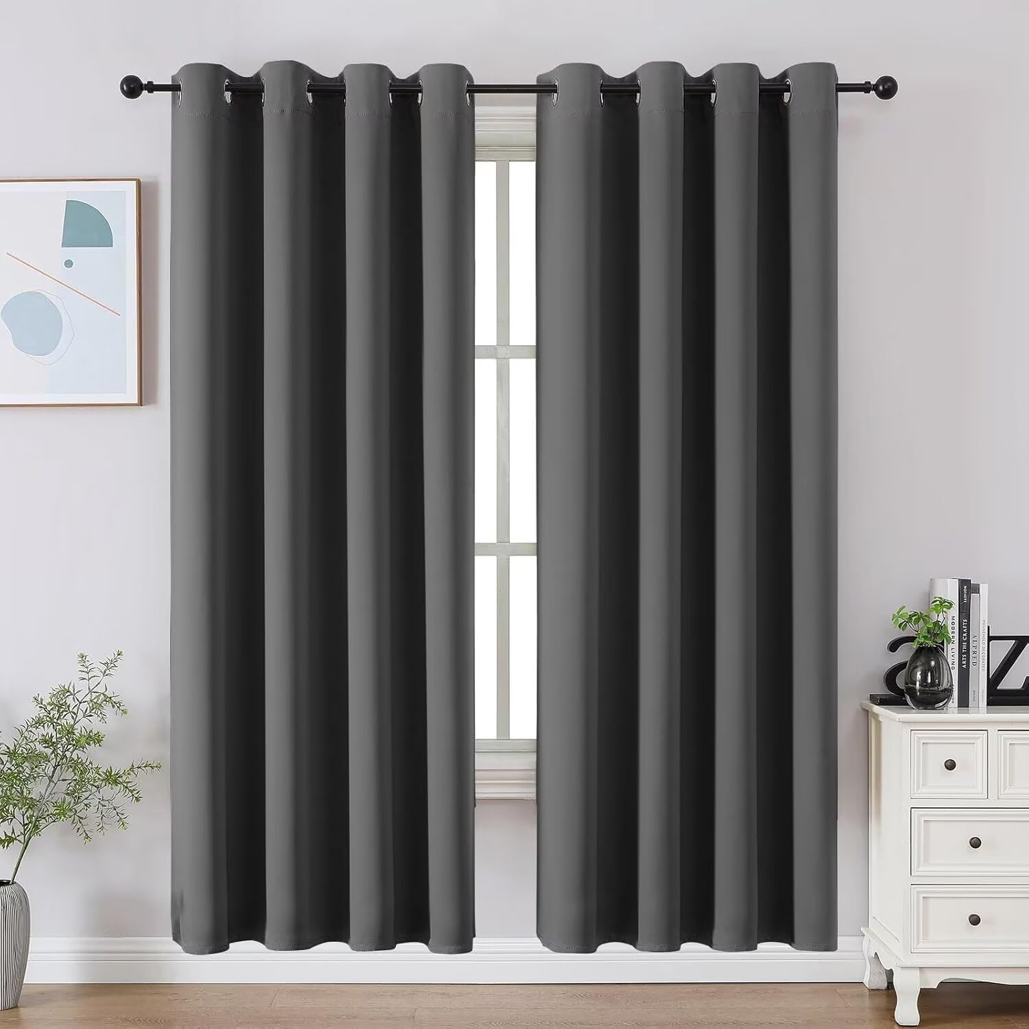 Rideaux occultants anti chaleur Joydeco pour fenêtre de chambre