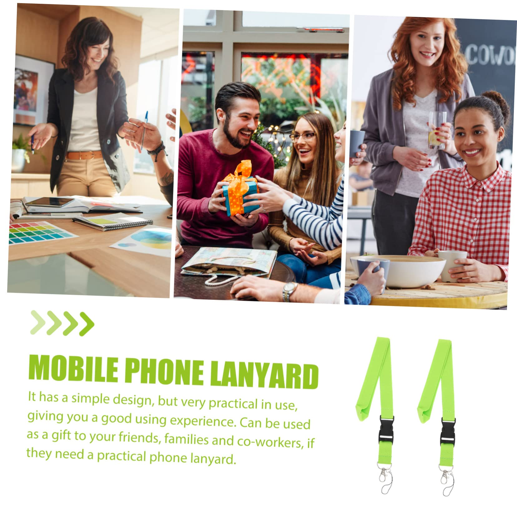 jojofuny 6 Pcs Cordino Del Telefono Decorazione Id Cinghia Da Polso Del Telefono Portachiavi Per Le Donne Cinghia Di Spalla Del Telefono Mens Portachiavi Uomini Decorativo