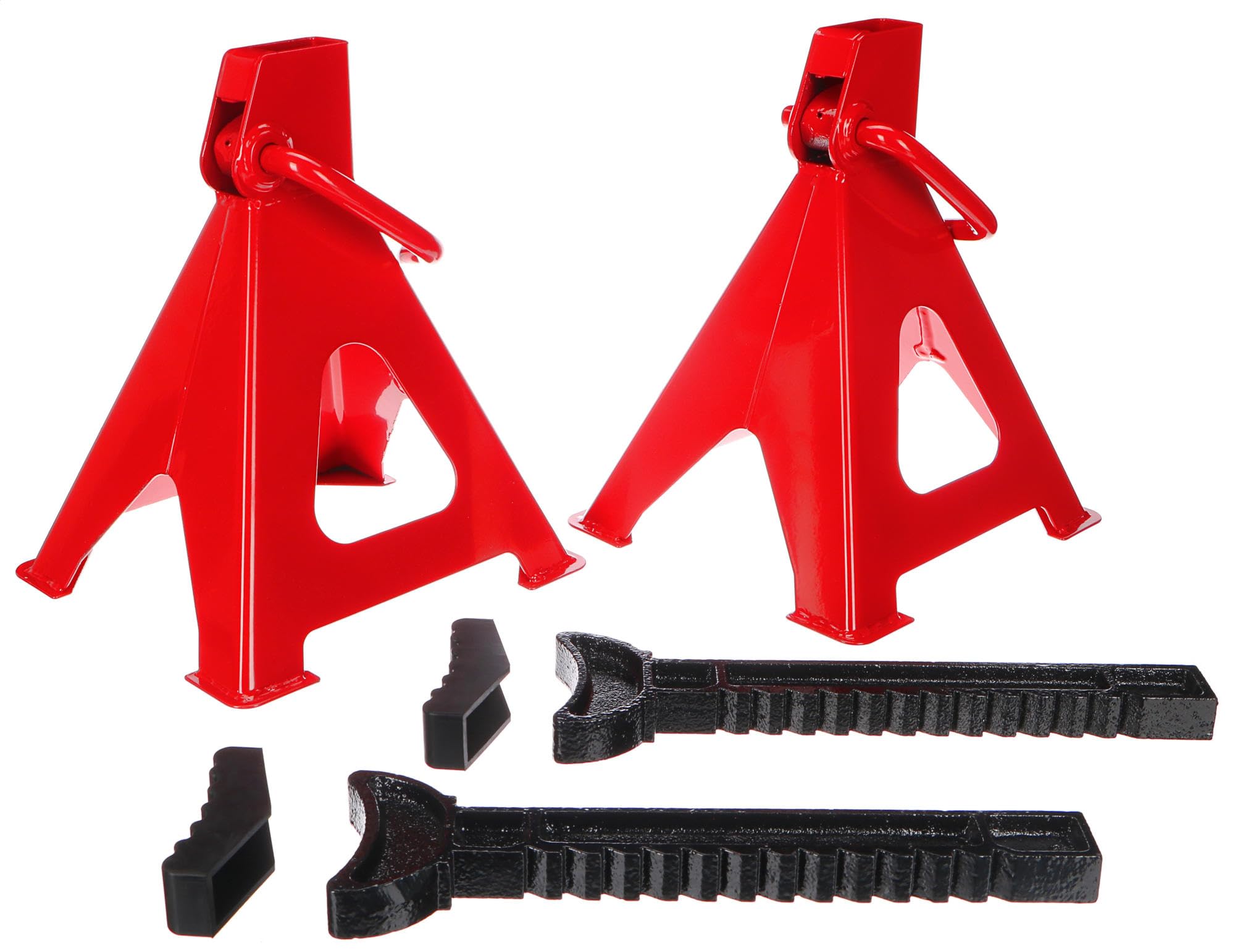 Chandelles Voiture Réglables GOPLUS - Lot De 2, Jusqu'à 6 Tonnes, Hauteur 360-585mm - Parfaites Pour Garage, SUV, Camionnette - 2