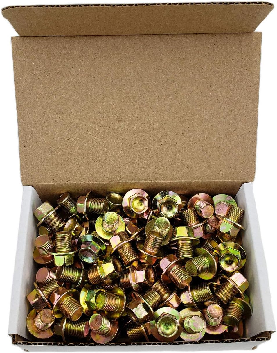 Buy Auto Supply # BAS03757 (100 Pack) M12-1.25 Oil Drain Plug Aftermarket Part fits in Place of 90341-12012/11128-01M00