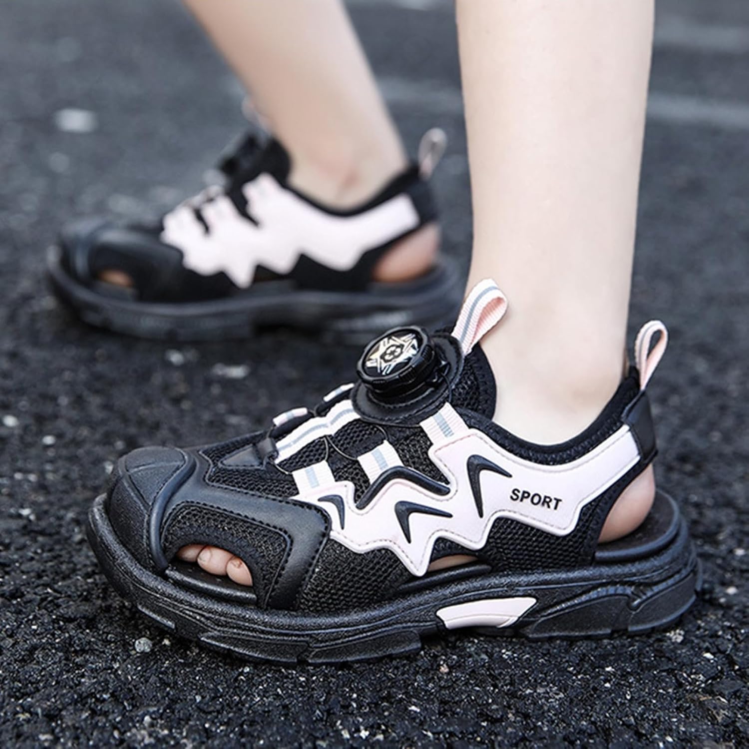 営业促进[ZAKFY] スポーツサンダル キッズ 男の子 サンダル 厚底 春夏 おしゃれ ファッション ビーチサンダル ジュニア 子供 夏用 BOA ランニングシューズ