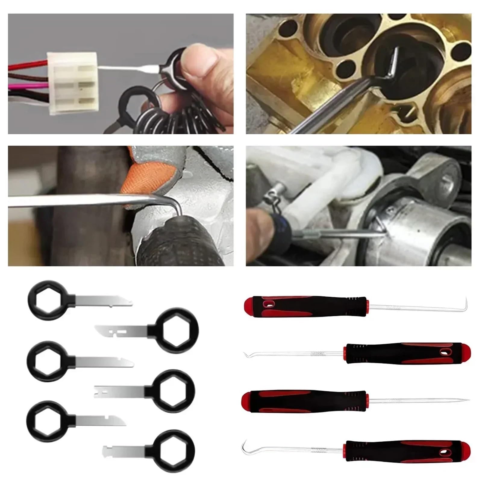 Herramientas for el Coche, Kit de desmontaje del Interior, Herramienta for Quitar molduras Paneles, desmontadores plástico for, Caja Herramientas Completa Manual para Hogar o Garaje(25PCS (Box))