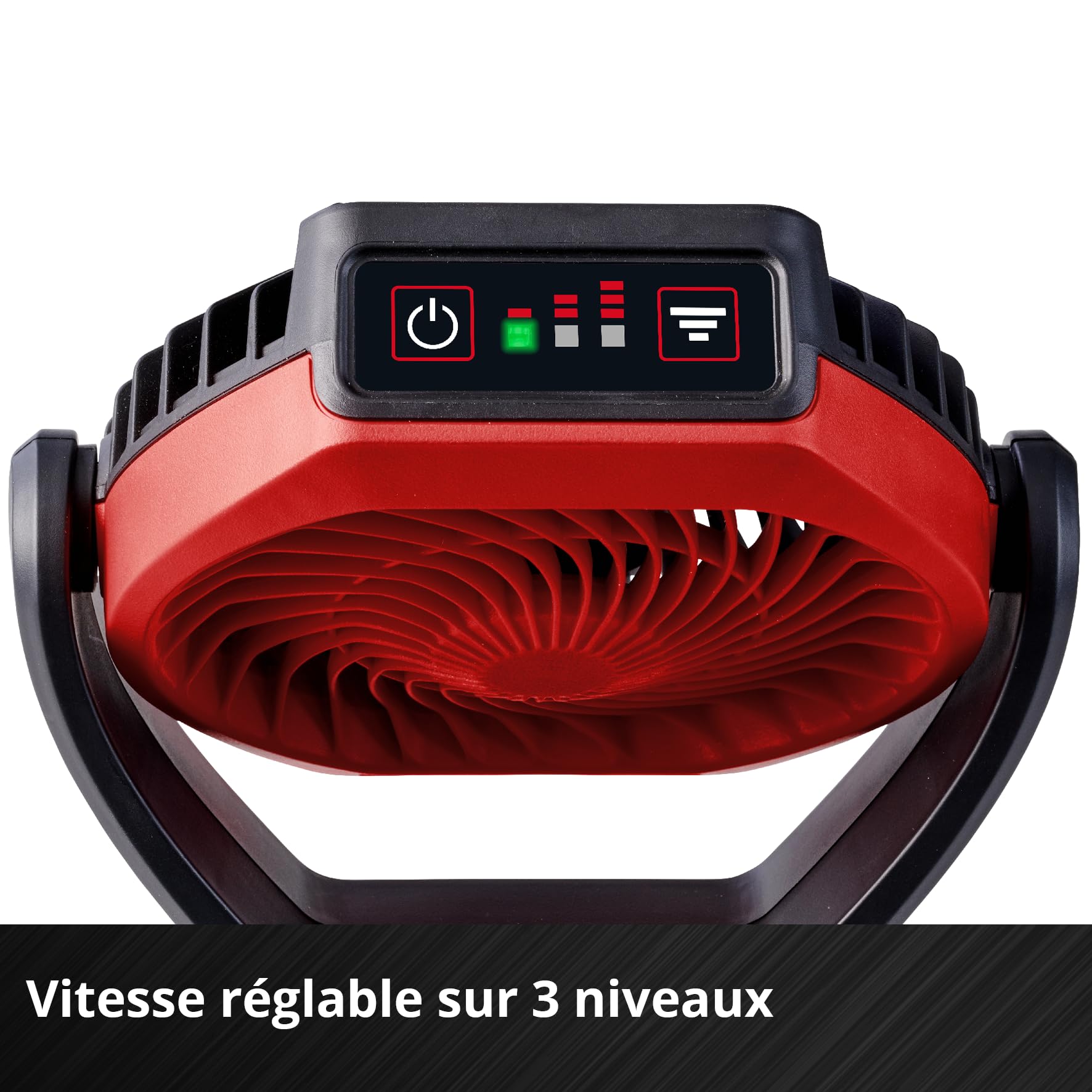 Einhell Ventilateur sans fil GC-CF 18/110 Li-Solo Power X-Change (18 V, moteur sans charbon, 3 niveaux de vitesse, réglable en continu, possibilités de fixation multiples, vendu sans batterie)
