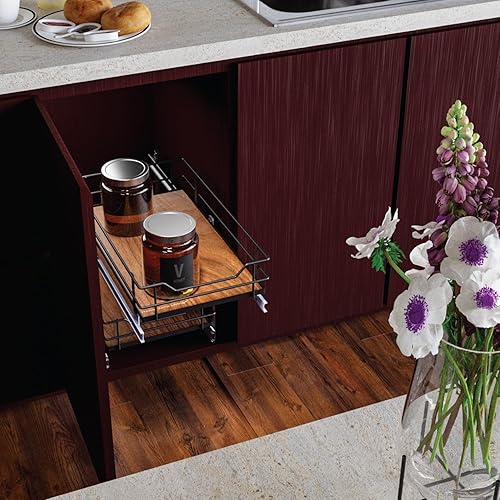 Miniatura 8 de Home Zone Living Organizador de gabinete extraíble de dos niveles, colección Virtuoso