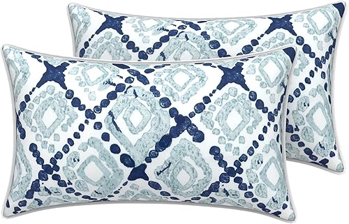 Miniatura 59 de LVTXIII - Juego de fundas para cojines de sofá, patio o sillón de exteriores, cuadradas y decorativas, 2 unidades de 16" x 16", sin relleno