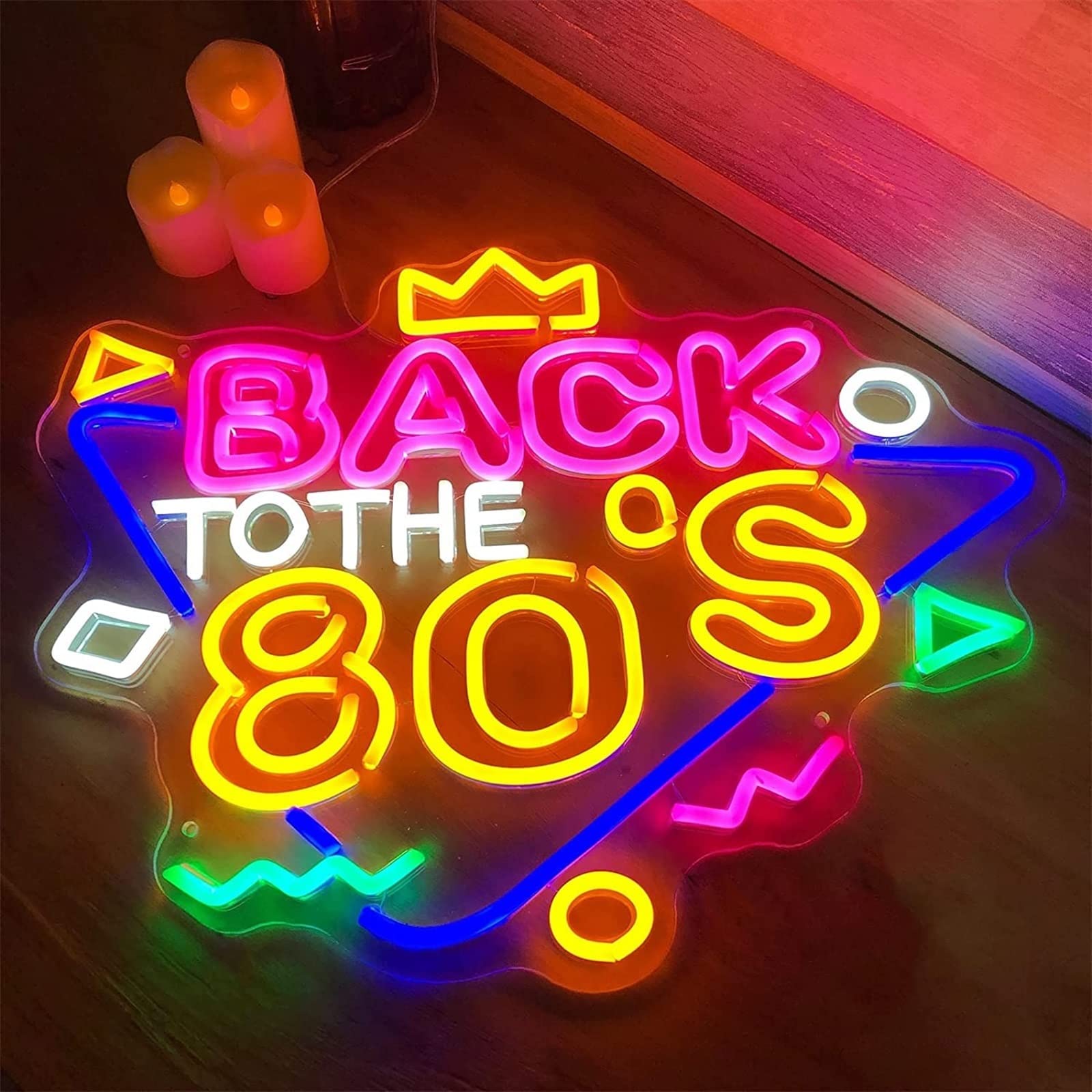 Amazon.co.jp: バックトゥザ80年代ネオンサインLEDモデリングライト 