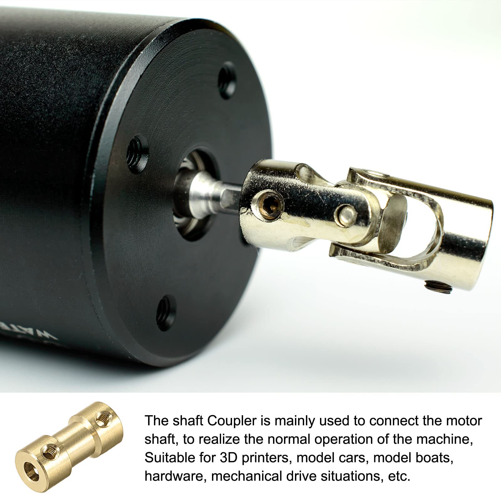 Rebower Starre Wellenkupplung – 4 Stück, 3–6 Mm Bohrung, Für 3D-Drucker & Modellbau