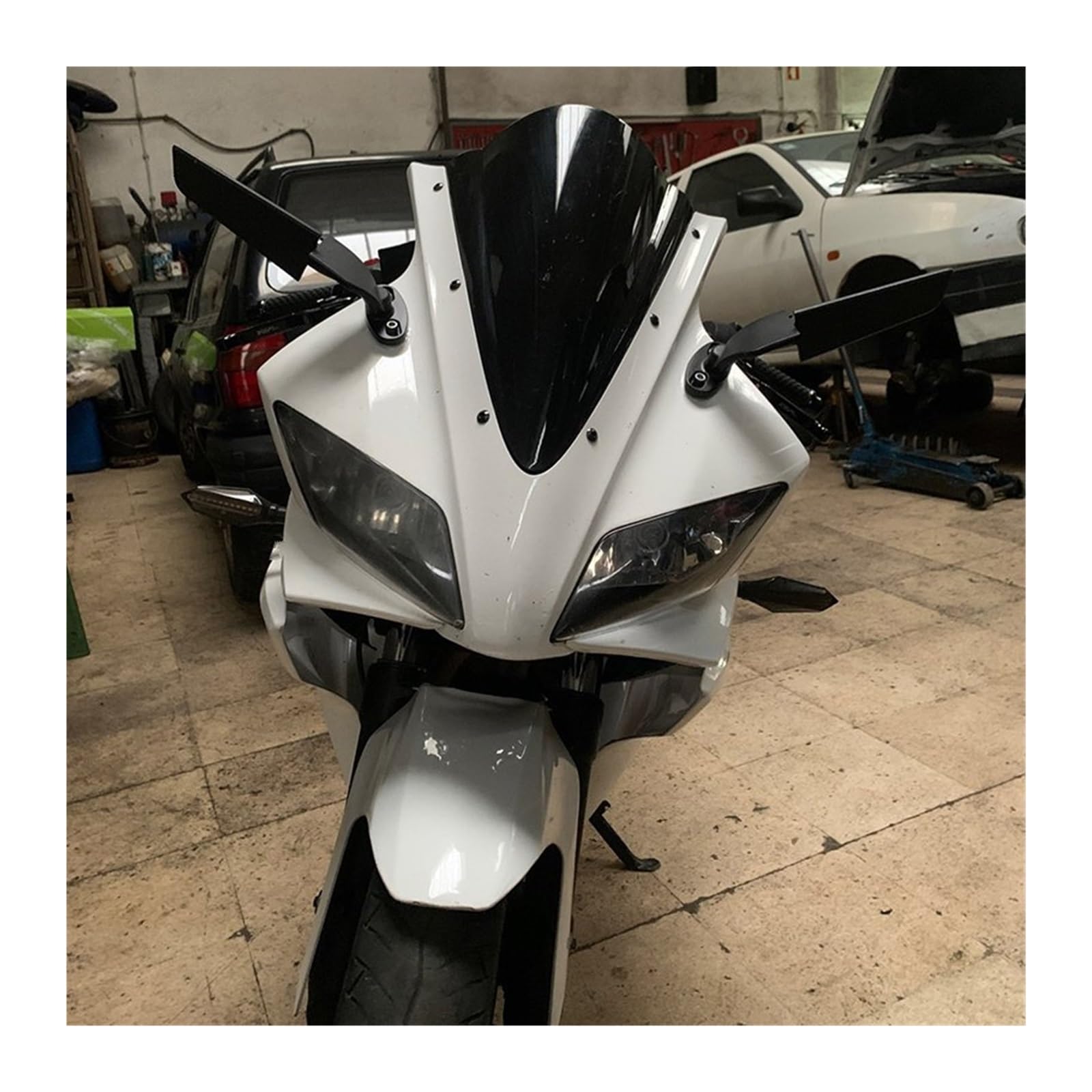 Parabrezza Deflettore Per Yamaha YZF R125 2008-2018 – Riduce Rumore E Protegge Dal Vento, Nero