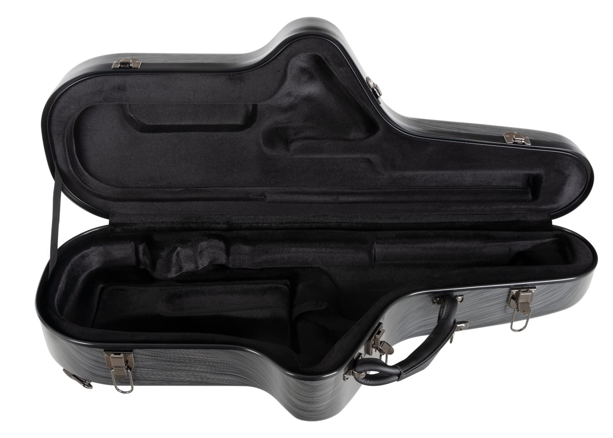 Custodia Deluxe Lechgold per Sax Tenore, Custodia robusta in plastica | Custodia per strumenti Lechgold "Deluxe" per sax tenore, Guscio rigido ammortizzante, Maniglia rinforzata, Peso: 3, 6 kg