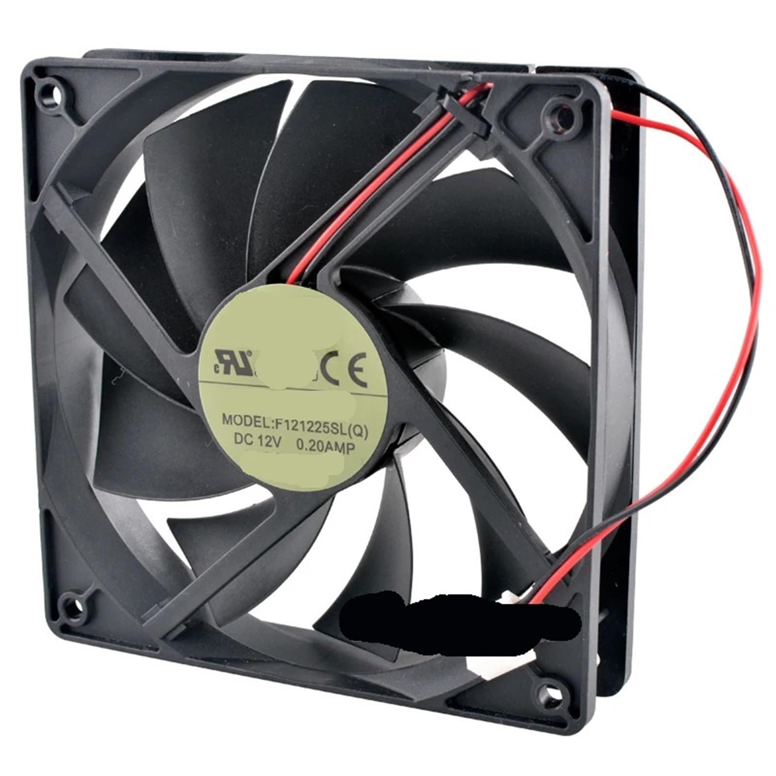 F121225SL 12 cm 120 mm Wentylator chłodzący 120 x 120 x 25 mm DC12V 0,20 A 2 linie 1200 TR/min tłumik do podwozia zasilania Gigabyte | Wentylator